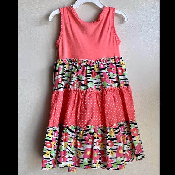 3/$40 ⭐️ GIRLS RULE Sleeveless Tiered Dress SIZE 5 (NWT) - Picture 5 of 7